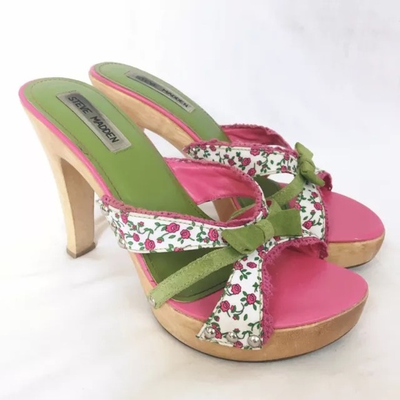 Steve Madden Shoes - SOLD Steve Madden Luck II Floral Platform Sandals